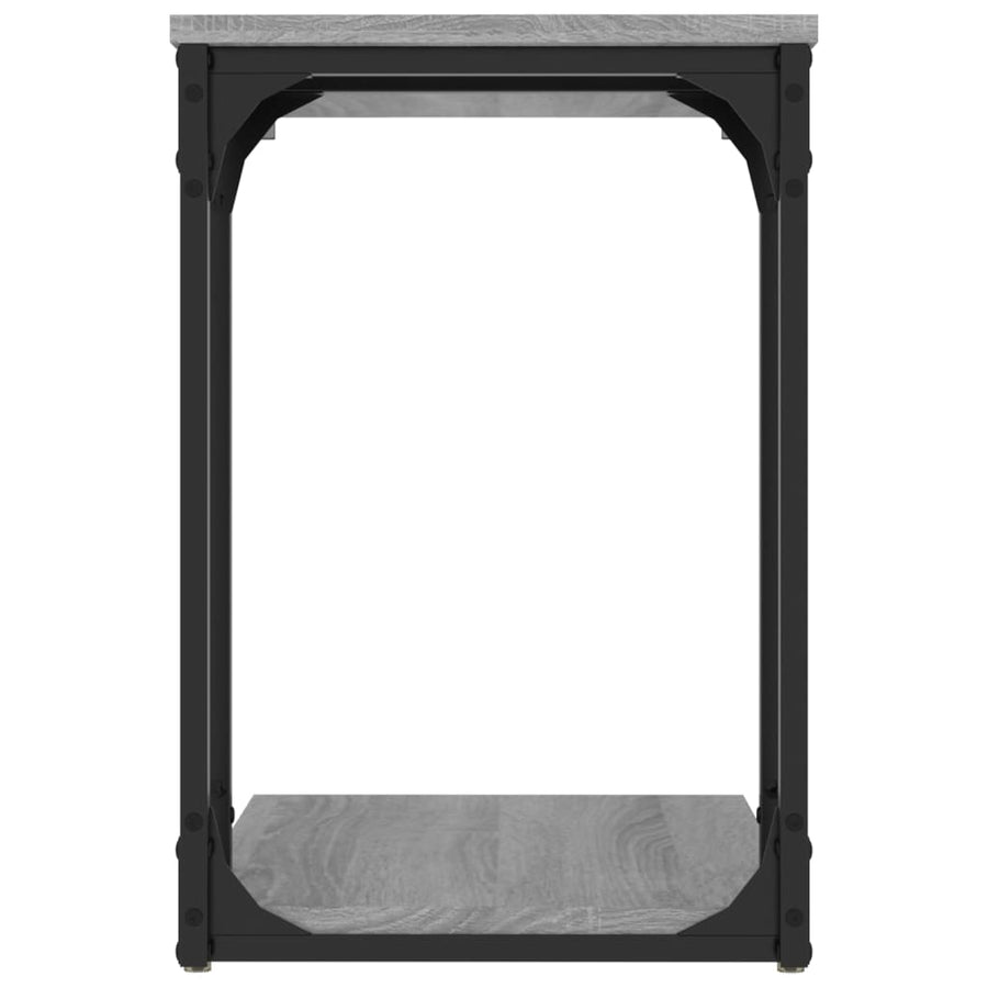 Bijzettafel 50X35X52 Cm Bewerkt Hout Grijs Sonoma Eikenkleur