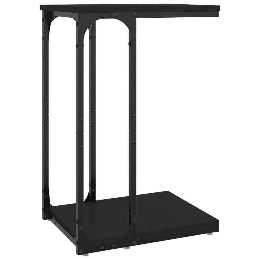 Bijzettafel 40X30X60 Cm Bewerkt Hout Zwart