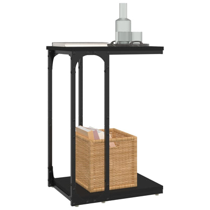 Bijzettafel 40X30X60 Cm Bewerkt Hout Zwart