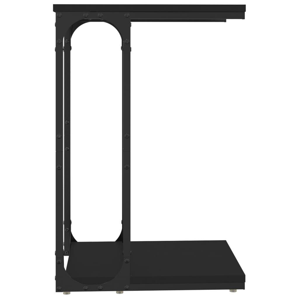 Bijzettafel 40X30X60 Cm Bewerkt Hout Zwart