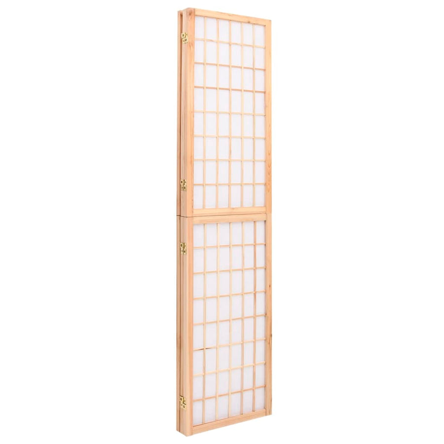 Kamerscherm Inklapbaar 3 Panelen Japanse Stijl 120 x 170 cm Naturel