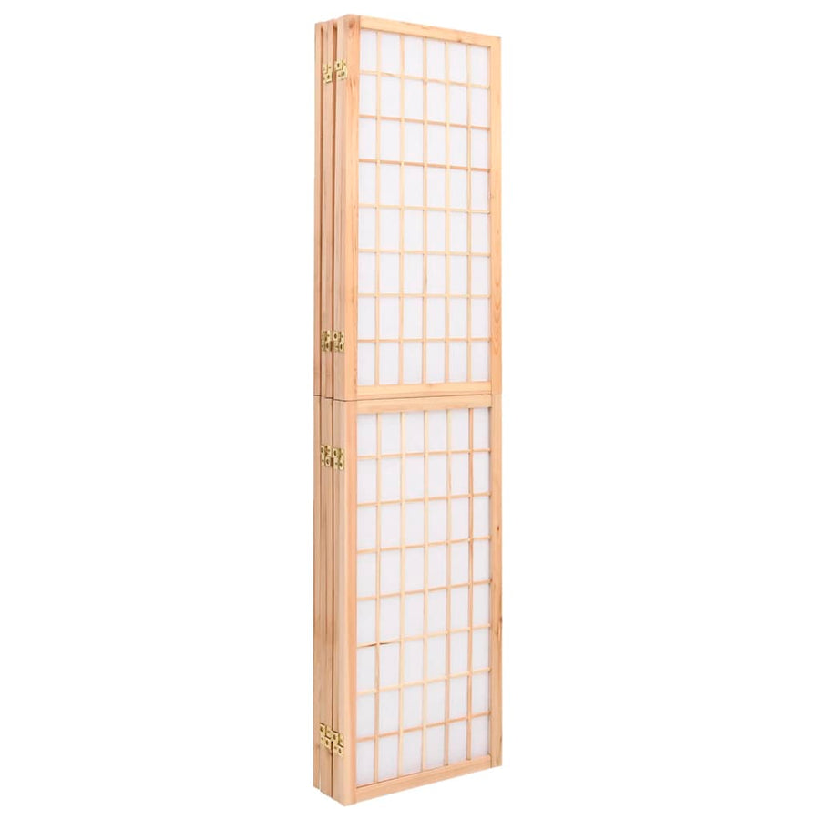 Kamerscherm inklapbaar 5 panelen Japanse stijl 200x170 cm 200 x 170 cm Naturel