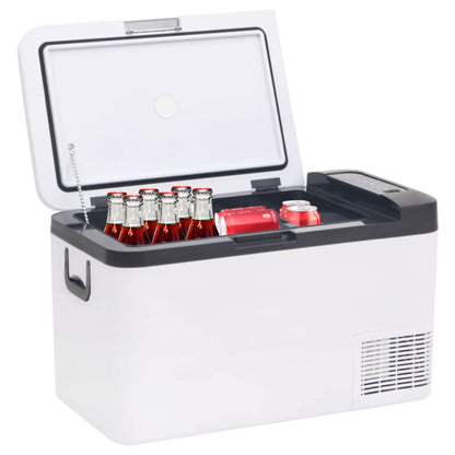 Koelbox Met Handvat Pp & Pe Zwart En Wit 25 l zonder adapter