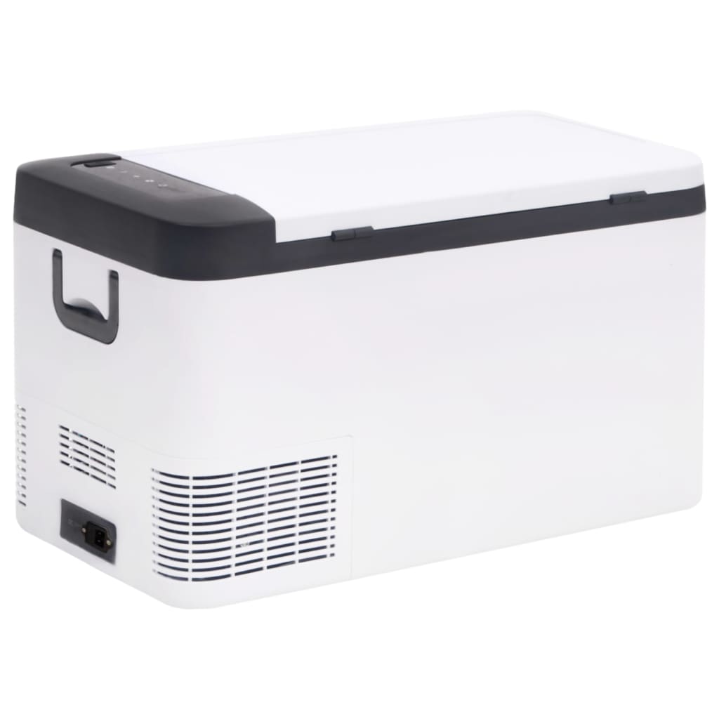 Koelbox Met Handvat Pp & Pe Zwart En Wit 25 l zonder adapter