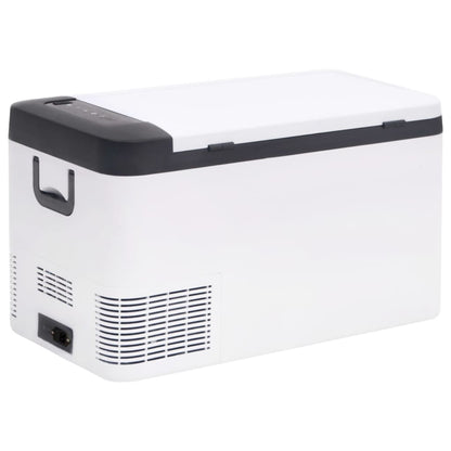 Koelbox Met Handvat Pp & Pe Zwart En Wit 25 l zonder adapter