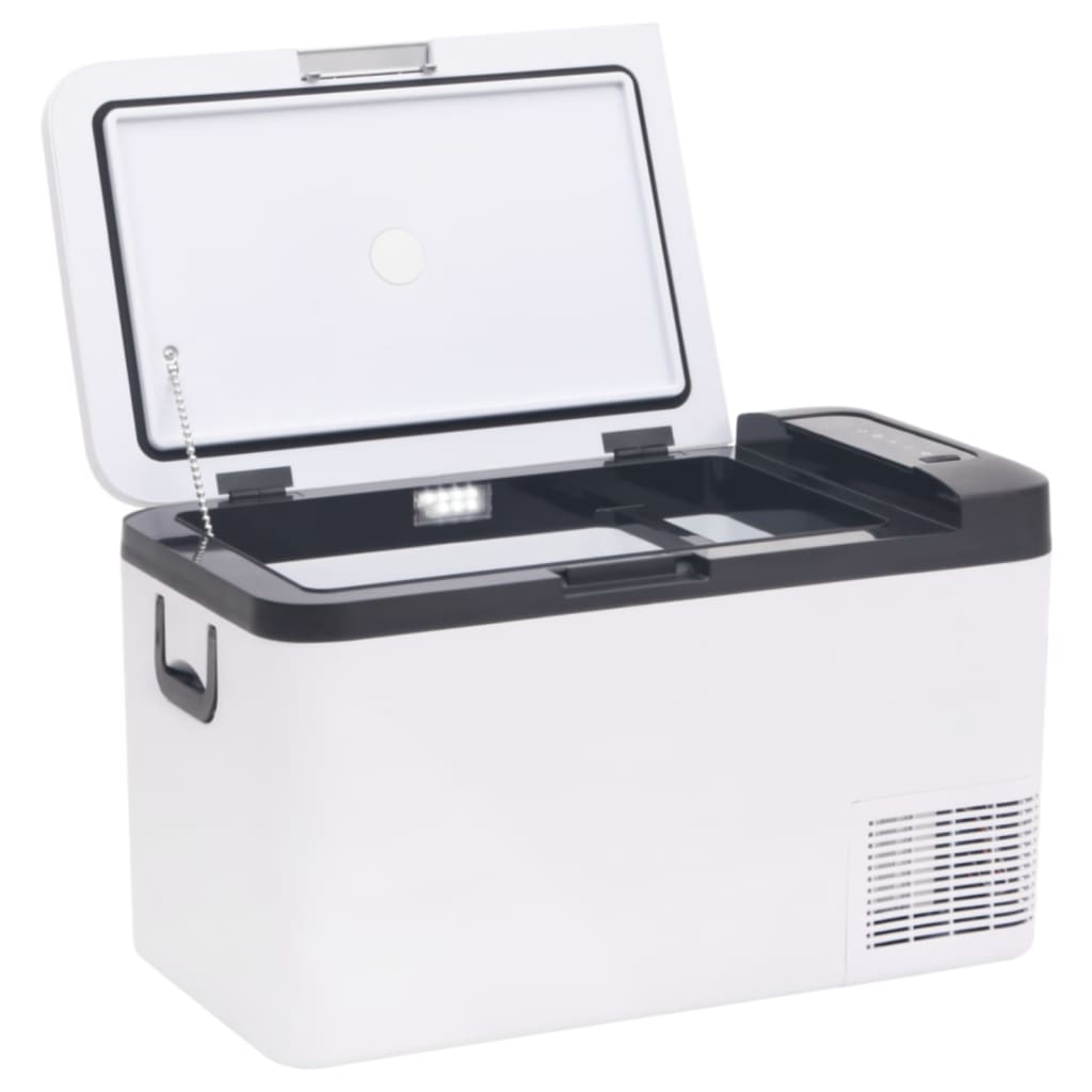 Koelbox Met Handvat Pp & Pe Zwart En Wit 25 l zonder adapter