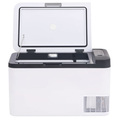 Koelbox Met Handvat Pp & Pe Zwart En Wit 25 l zonder adapter