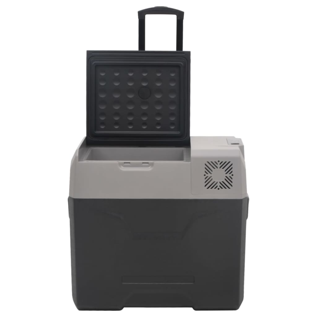 Koelbox Met Wielen En Handvat 40 L Polypropeen Zwart En Grijs