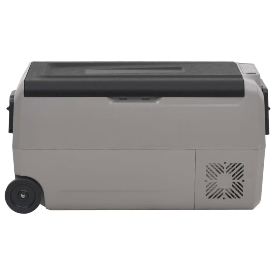 Koelbox Met Wielen En Handvat 50 L Polypropeen Zwart En Grijs