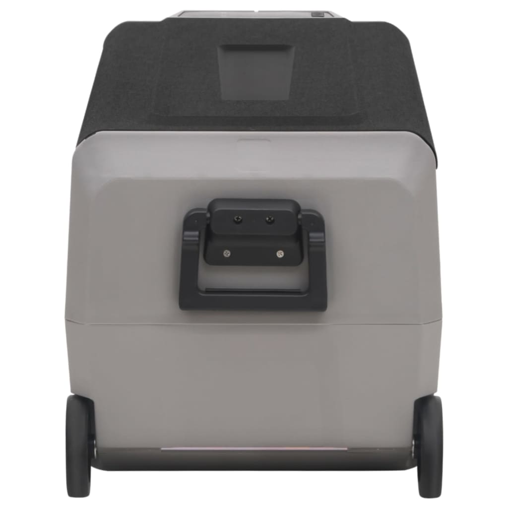 Koelbox Met Wielen En Handvat Polypropeen Zwart En Grijs 60 l zonder adapter