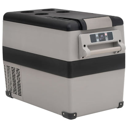 Koelbox Met Handvat Pp & Pe Zwart En Grijs 55 l zonder adapter