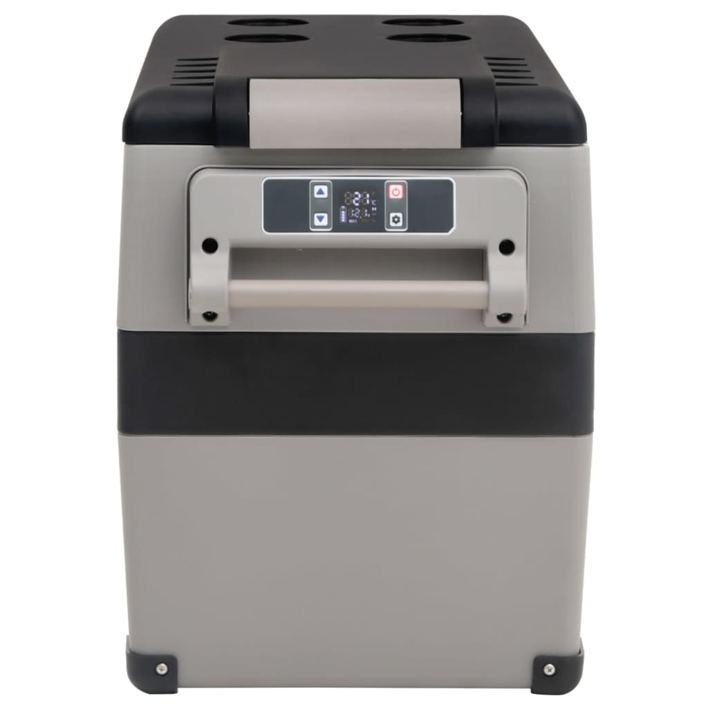 Koelbox Met Handvat Pp & Pe Zwart En Grijs 55 l zonder adapter
