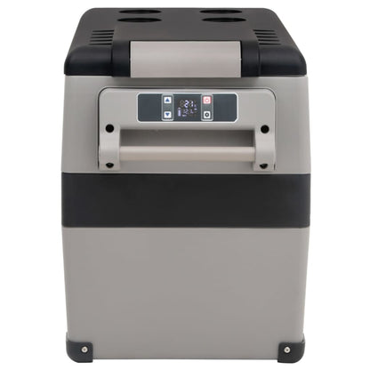 Koelbox Met Handvat Pp & Pe Zwart En Grijs 55 l zonder adapter