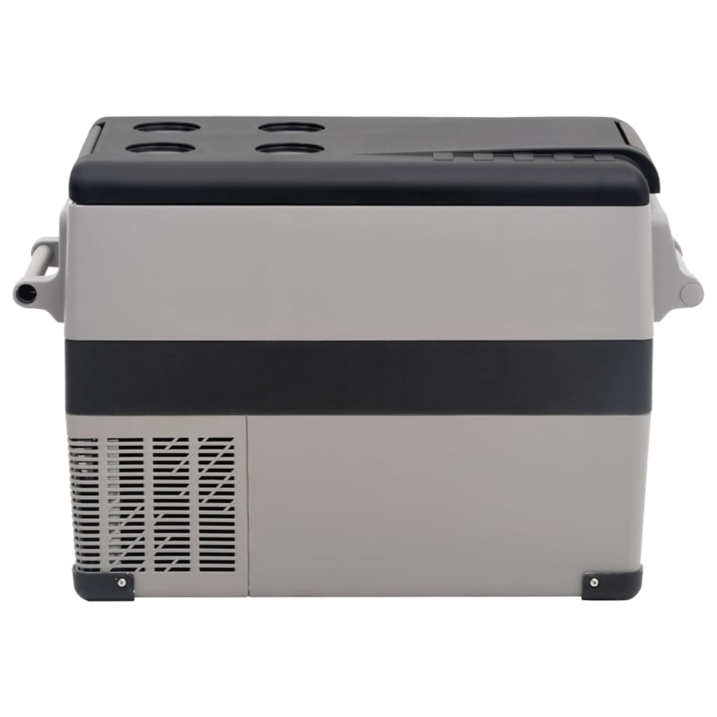 Koelbox Met Handvat Pp & Pe Zwart En Grijs 55 l zonder adapter