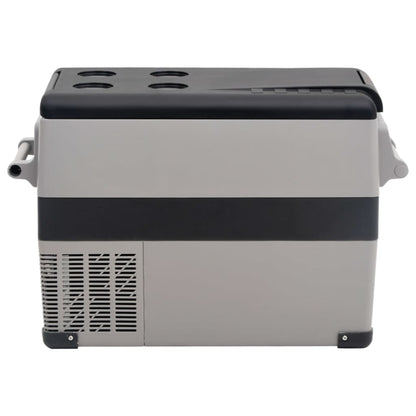 Koelbox Met Handvat Pp & Pe Zwart En Grijs 55 l zonder adapter