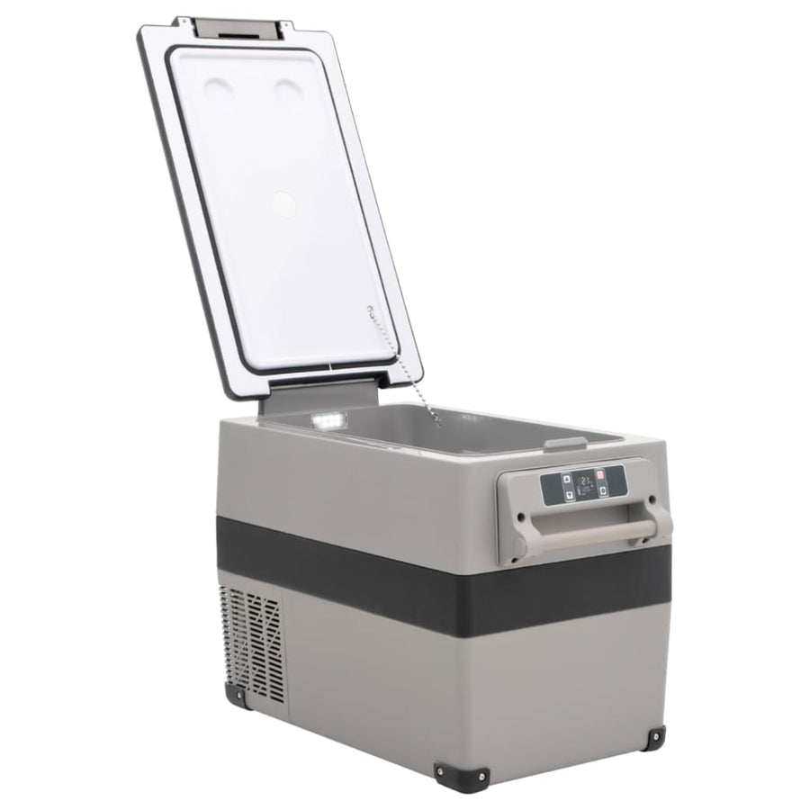Koelbox Met Handvat Pp & Pe Zwart En Grijs 55 l zonder adapter