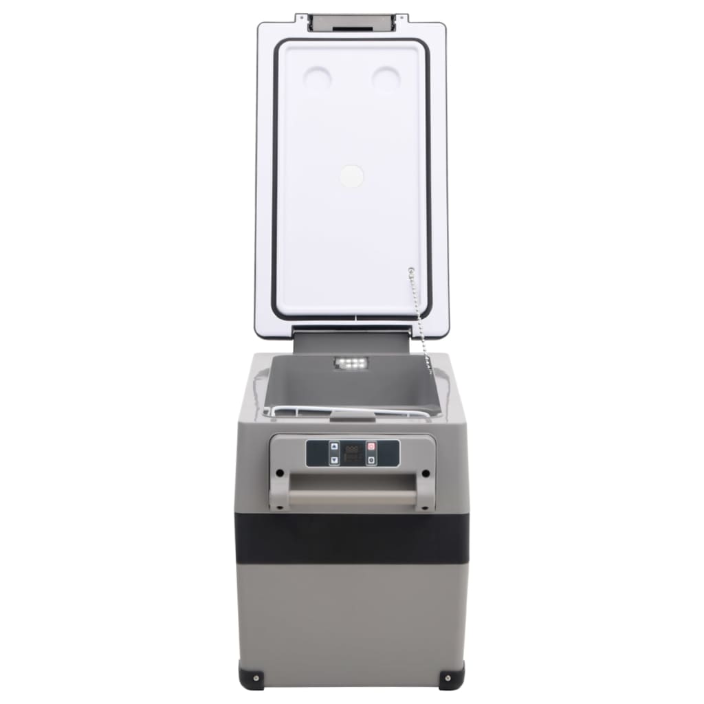 Koelbox Met Handvat Pp & Pe Zwart En Grijs 55 l zonder adapter