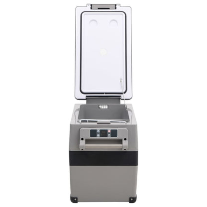 Koelbox Met Handvat Pp & Pe Zwart En Grijs 55 l zonder adapter