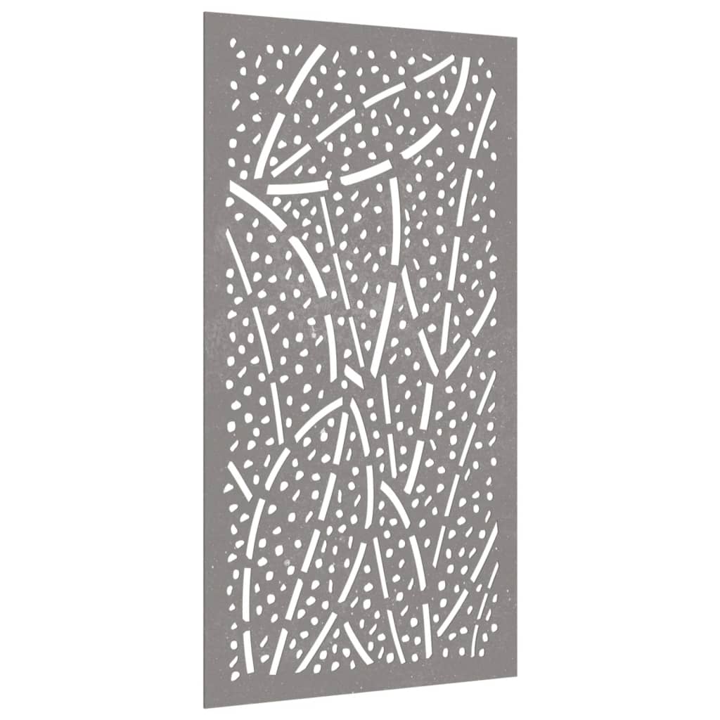 Wanddecoratie Tuin Bladontwerp 105X55 Cm Cortenstaal