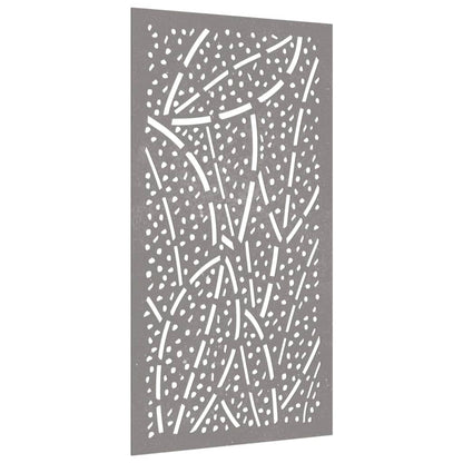Wanddecoratie Tuin Bladontwerp 105X55 Cm Cortenstaal
