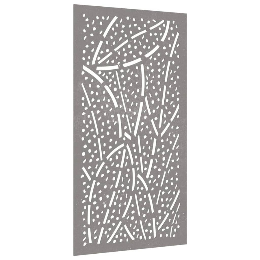 Wanddecoratie Tuin Bladontwerp 105X55 Cm Cortenstaal