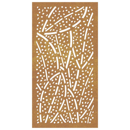 Wanddecoratie Tuin Bladontwerp 105X55 Cm Cortenstaal