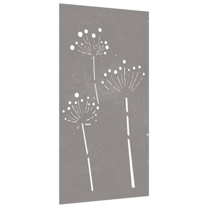 Wanddecoratie Tuin Bloemenontwerp 105X55 Cm Cortenstaal