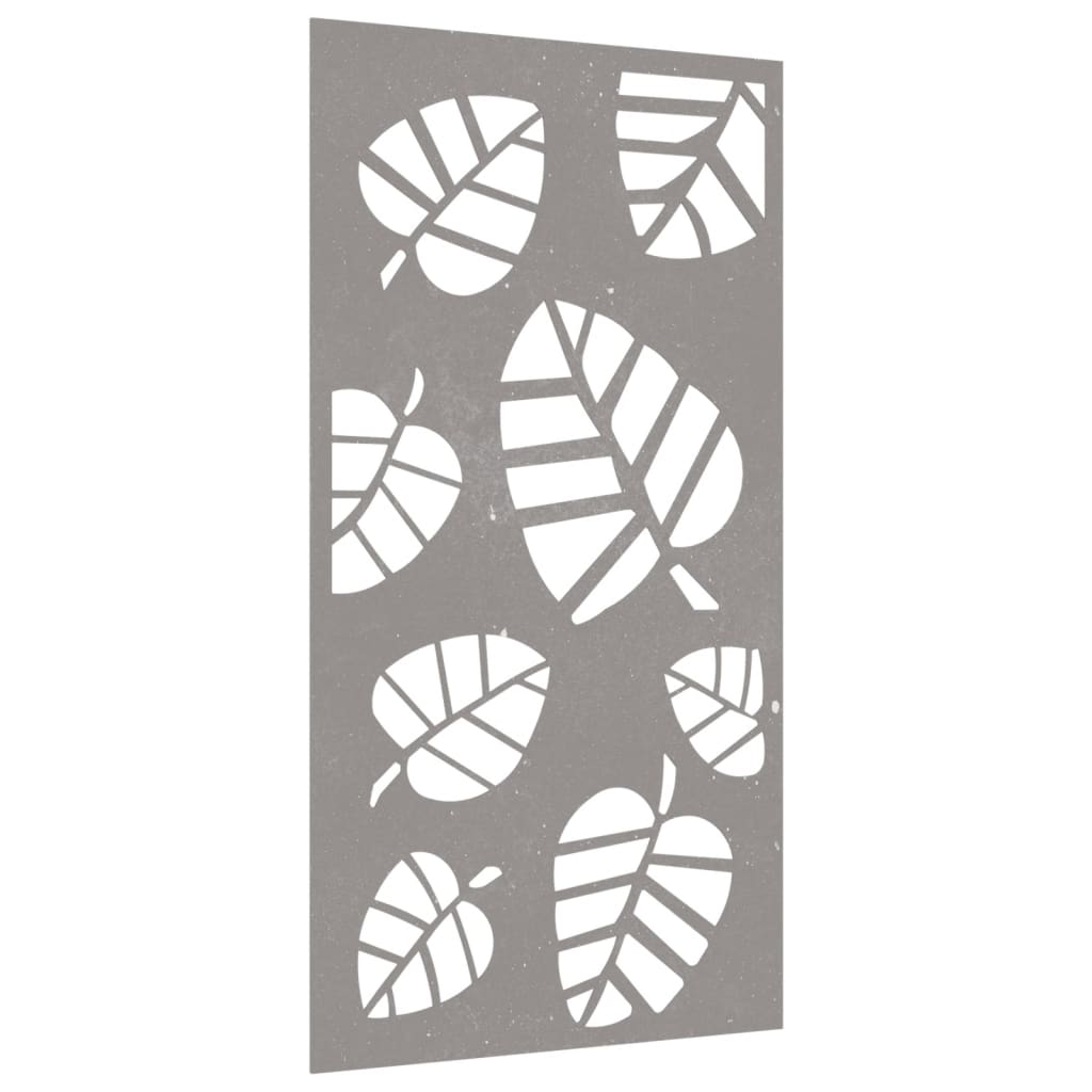 Wanddecoratie Tuin Bladontwerp 105X55 Cm Cortenstaal
