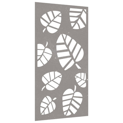 Wanddecoratie Tuin Bladontwerp 105X55 Cm Cortenstaal