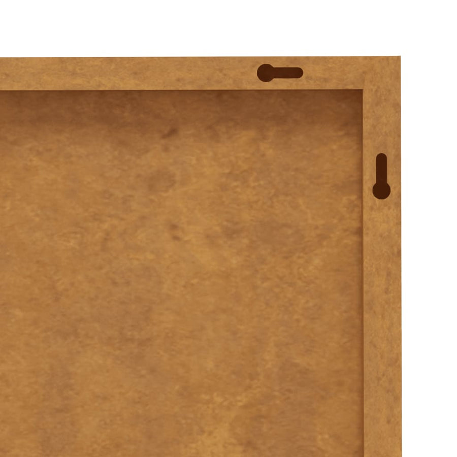 Wanddecoratie Tuin 2 St Boomontwerp 105X55 Cm Cortenstaal