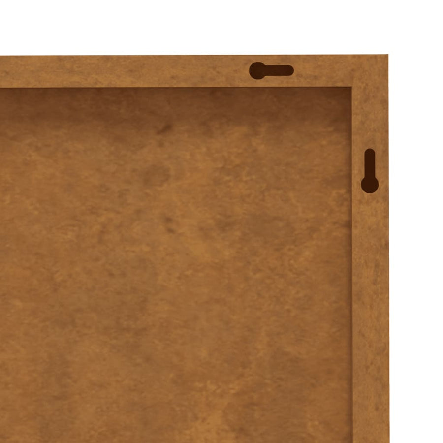 3-Delige Tuindecoratieset Boomontwerp 105X55 Cm Cortenstaal