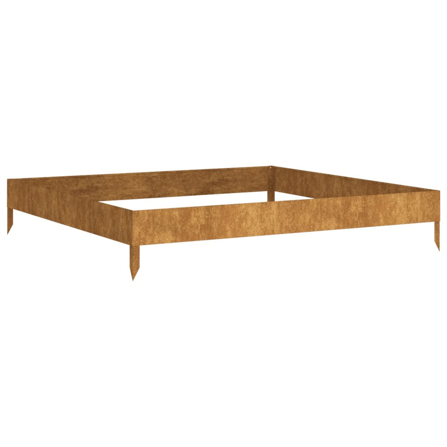 Plantenbak Verhoogd 100X100X18,5 Cm Cortenstaal