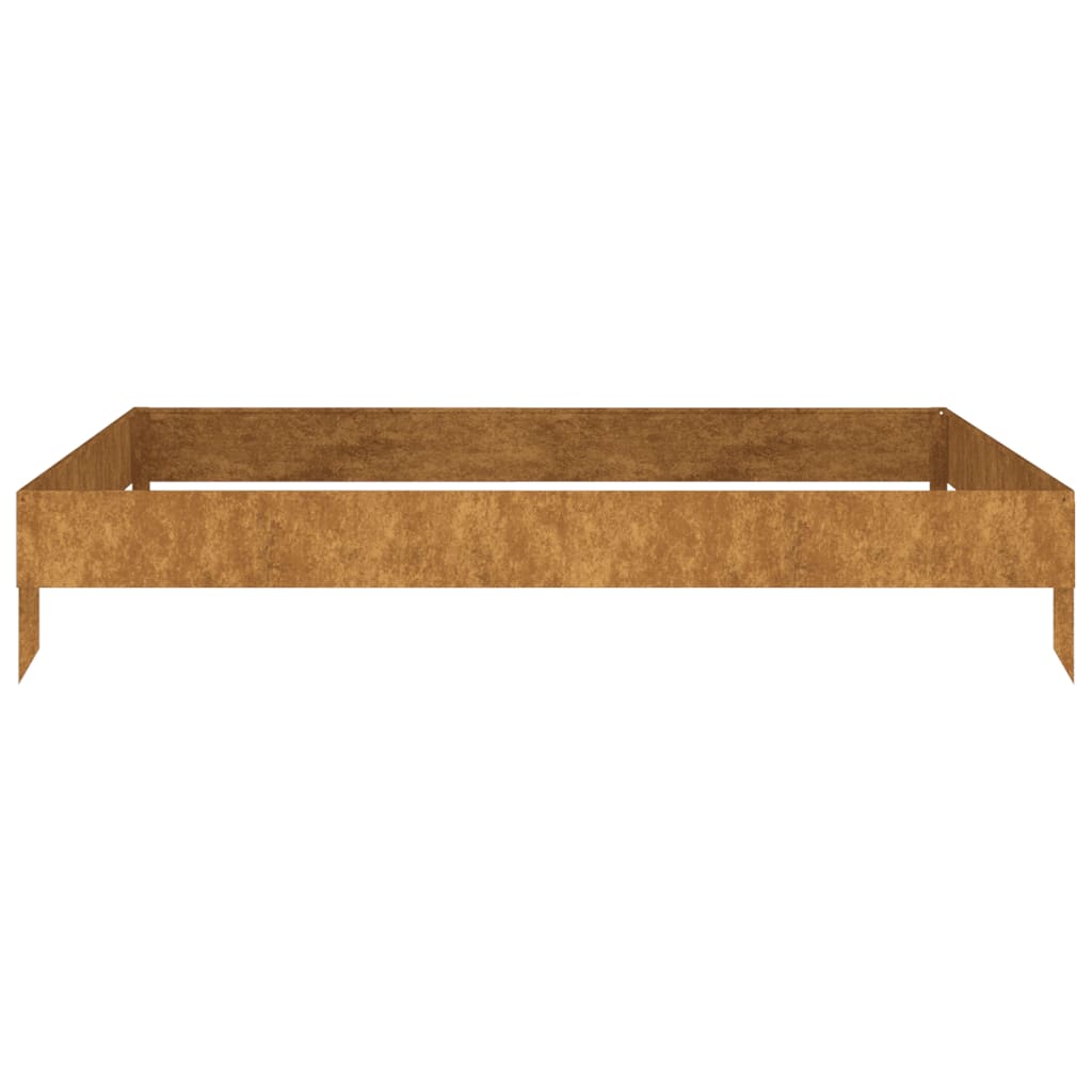 Plantenbak Verhoogd 100X100X18,5 Cm Cortenstaal