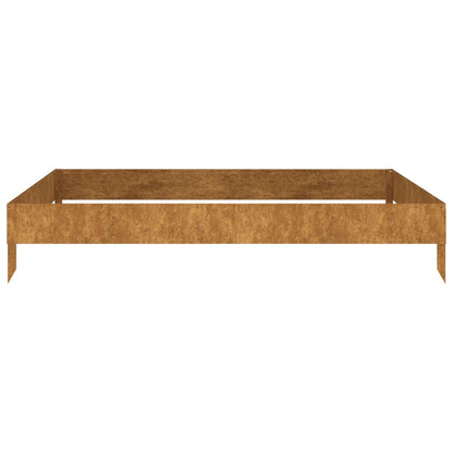 Plantenbak Verhoogd 100X100X18,5 Cm Cortenstaal