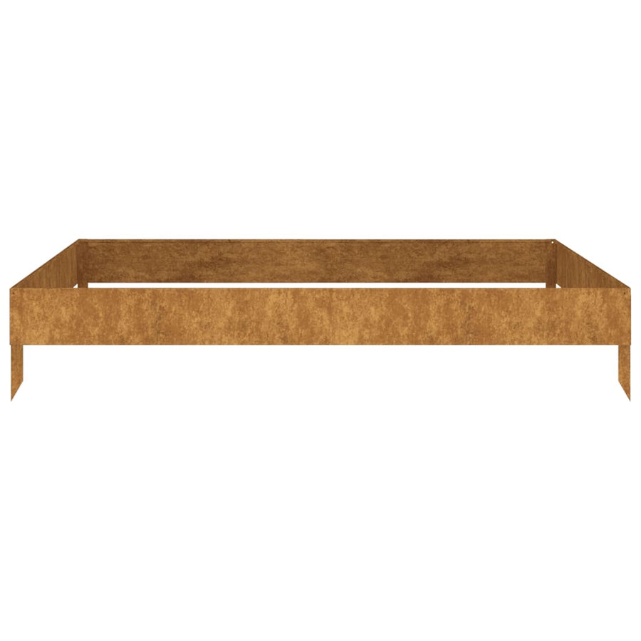 Plantenbak Verhoogd 100X100X18,5 Cm Cortenstaal
