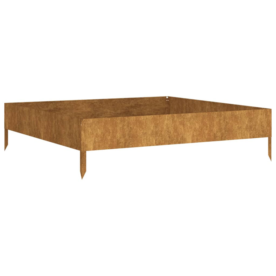 Plantenbak Verhoogd 100X100X26 Cm Cortenstaal