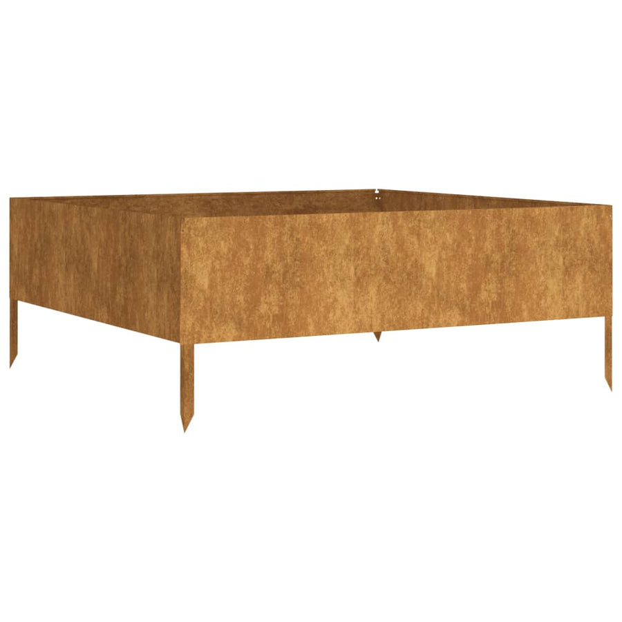 Plantenbak Verhoogd 100X100X41 Cm Cortenstaal