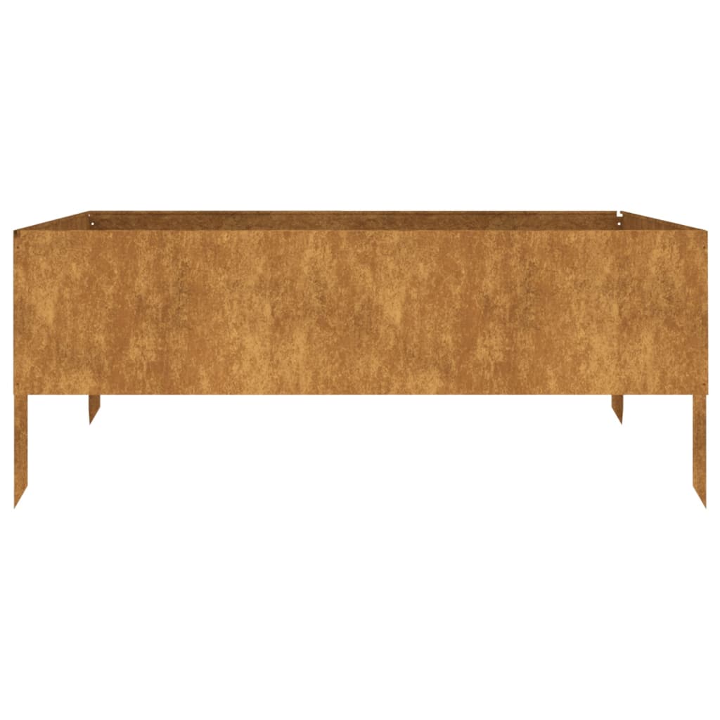 Plantenbak Verhoogd 100X100X41 Cm Cortenstaal