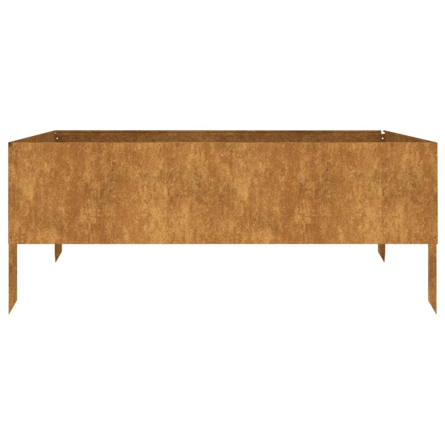 Plantenbak Verhoogd 100X100X41 Cm Cortenstaal