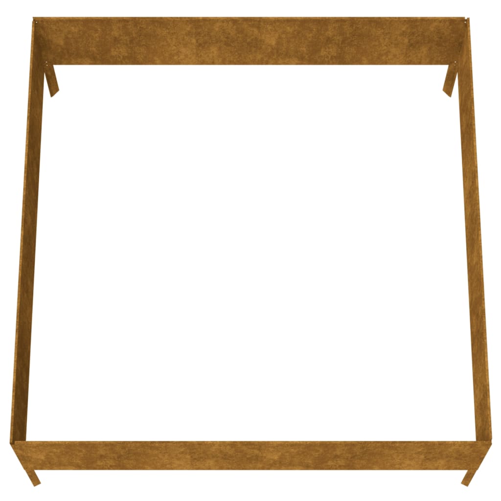 Plantenbak Verhoogd 100X100X41 Cm Cortenstaal