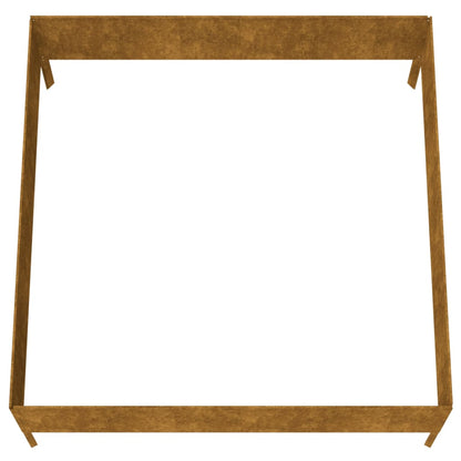 Plantenbak Verhoogd 100X100X41 Cm Cortenstaal