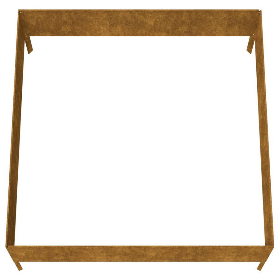 Plantenbak Verhoogd 100X100X41 Cm Cortenstaal