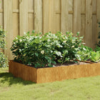 Plantenbak Verhoogd 100X100X41 Cm Cortenstaal