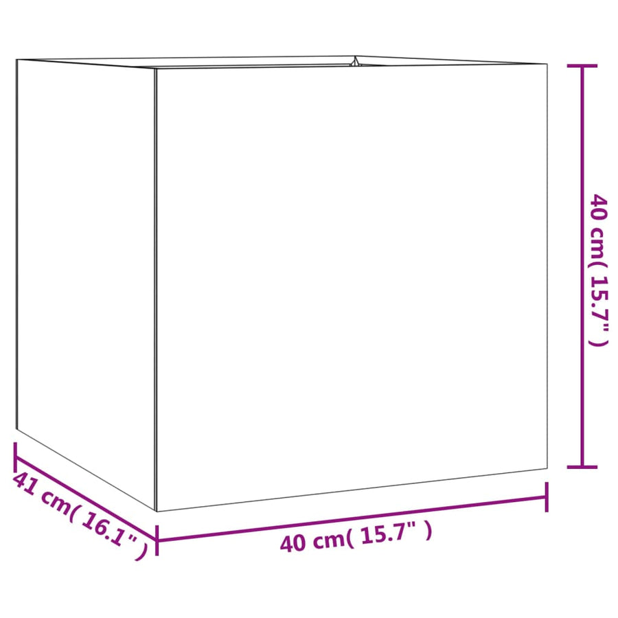 Plantenbak Cortenstaal 40 x 41 x 40 cm