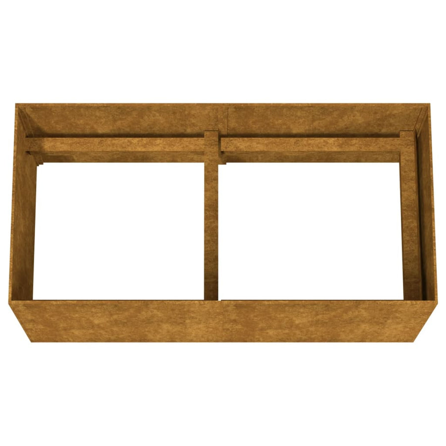 Plantenbak 80x40x40 cm cortenstaal