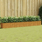 Verhoogde plantenbak 360x40x40 cm cortenstaal