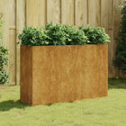 Raised planter 120x40x80 cm corten steel