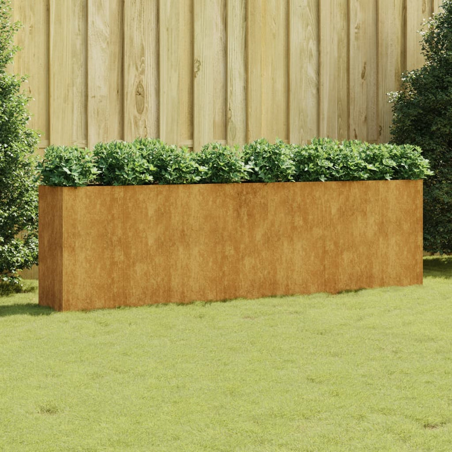 Plantenbak Verhoogd 280X40X80 Cm Cortenstaal