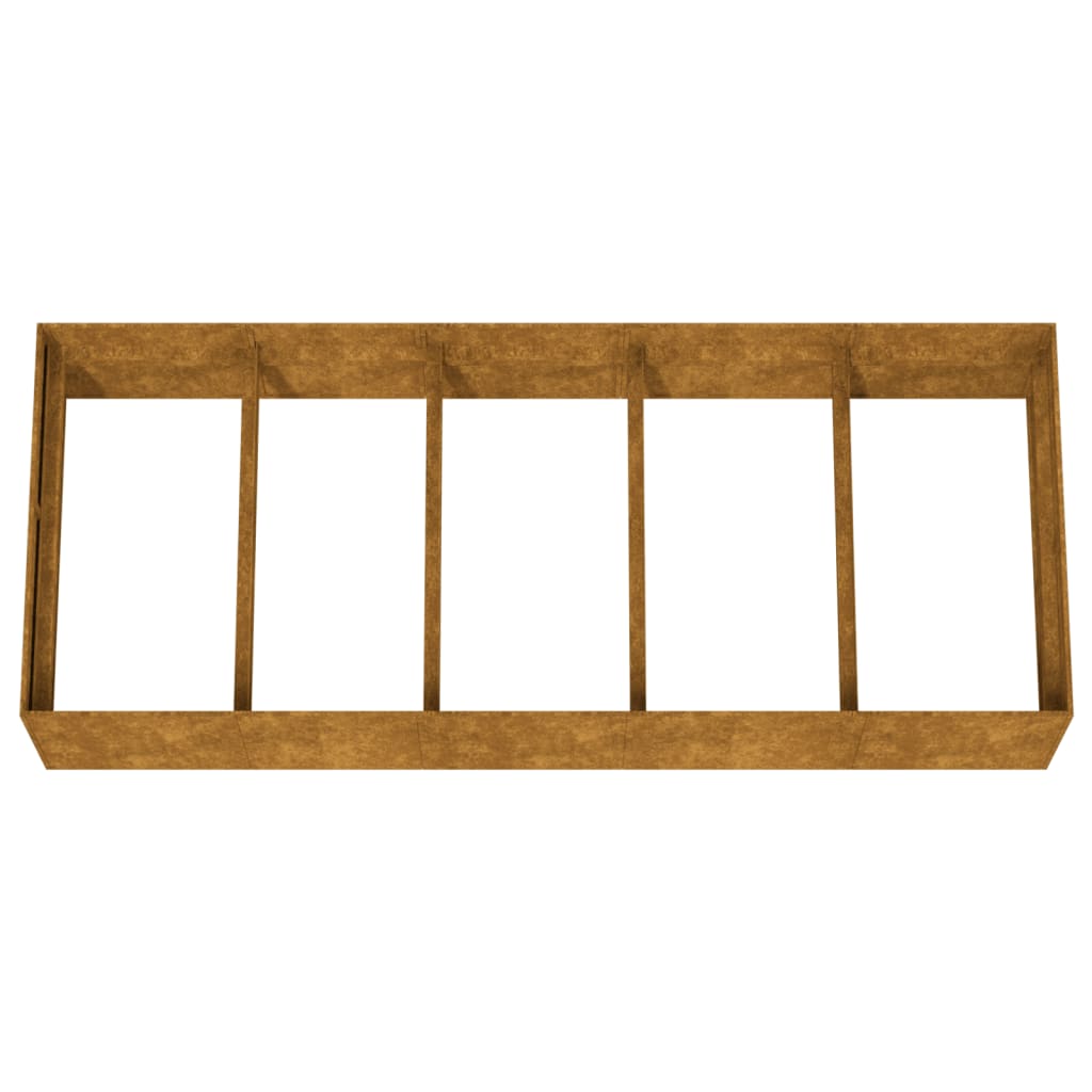 Plantenbak verhoogd 200x80x40 cm cortenstaal