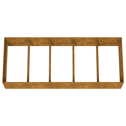 Plantenbak verhoogd 200x80x40 cm cortenstaal